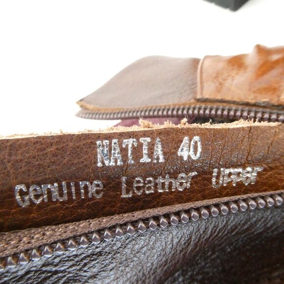 L'Artiste by Spring Step Sprint Step Natia Leather Ankle Boots Brown Women's :9 - Picture 2 of 14